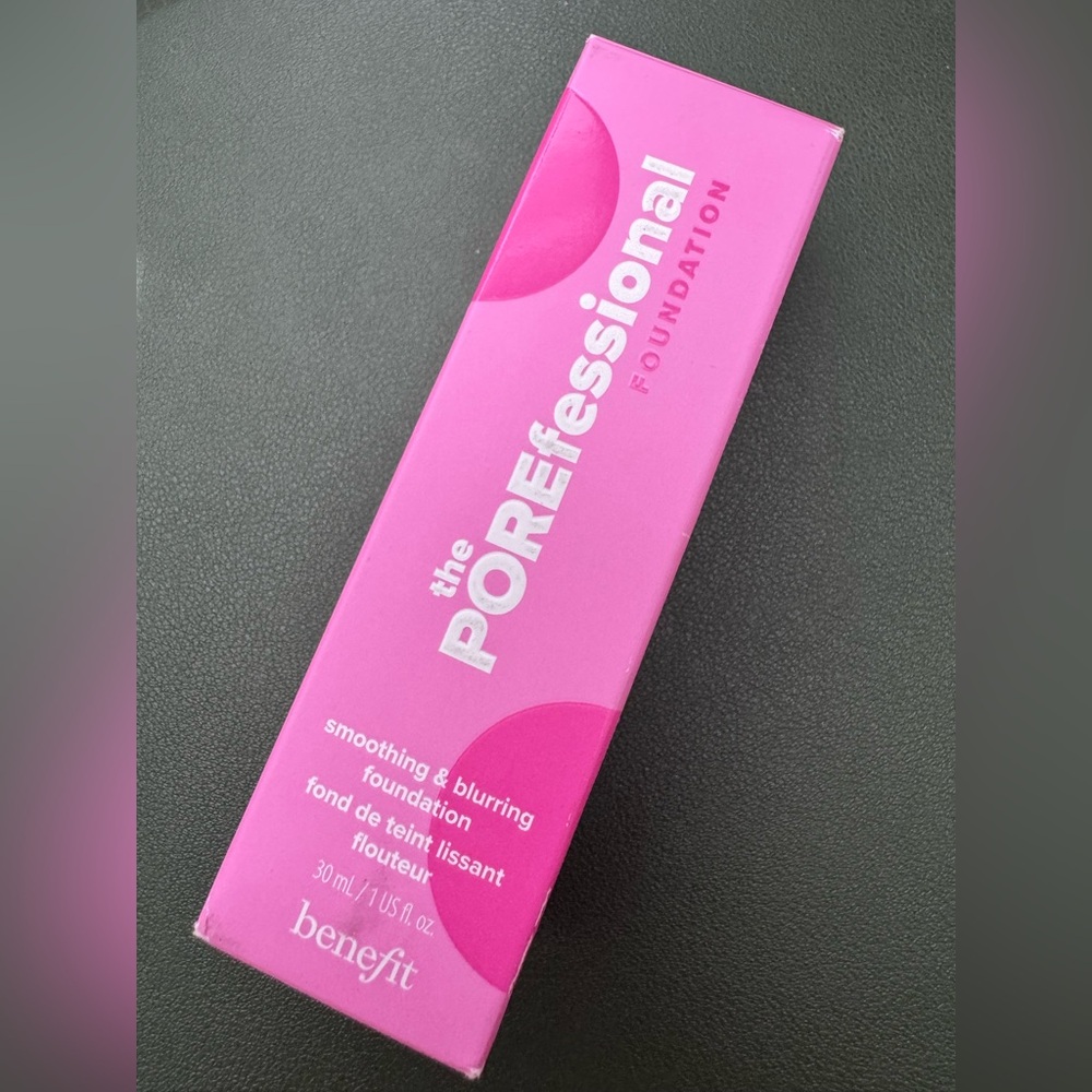 Benefit Warm Beige Foundation - Pink and Gold Packaging